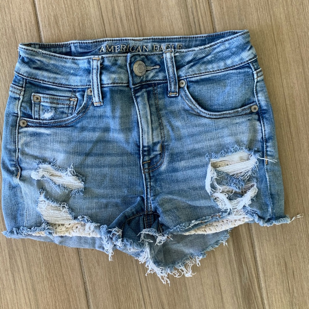 American Eagle Outfitters Lace Bottom Shorts